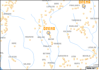 map of Orema