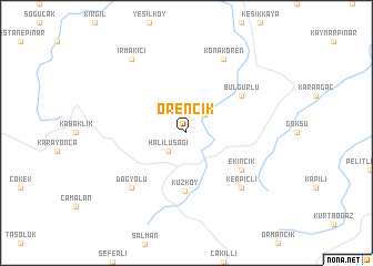 map of Örencik