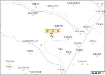 map of Örencik
