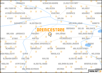 map of Orenice Stare