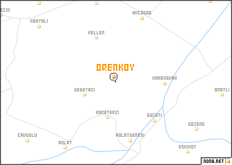 map of Örenköy