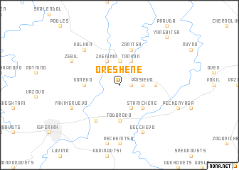 map of Oreshene