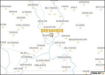 map of Oreshkovo