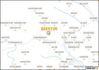 map of Orestiní