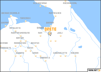 map of Orete