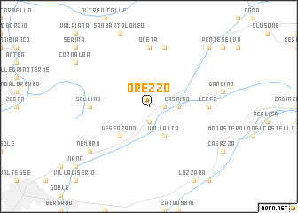 map of Orezzo