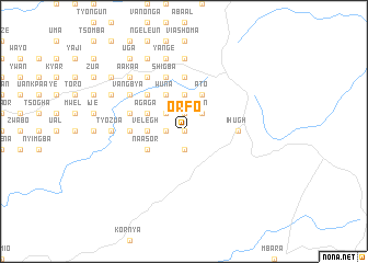map of Orfo