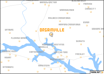 map of Orgainville