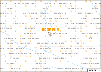 map of Orgerus