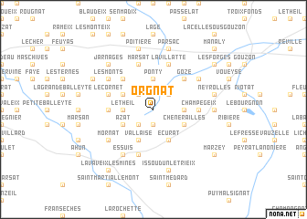 map of Orgnat