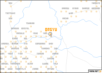 map of Orgyu