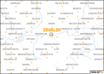 map of Őrhalom