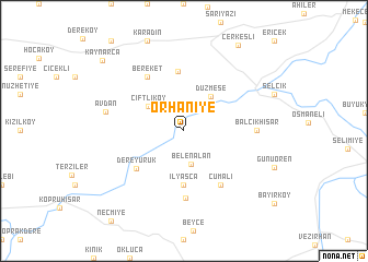 map of Orhaniye