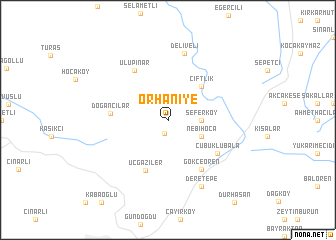 map of Orhaniye