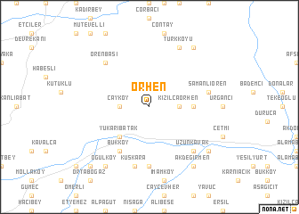 map of Örhen