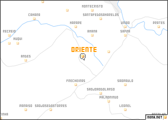 map of Oriente