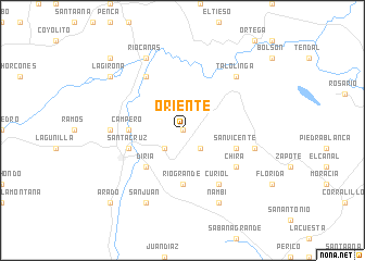 map of Oriente