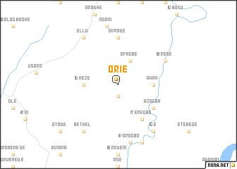 map of Orie
