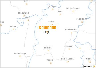 map of Origanna