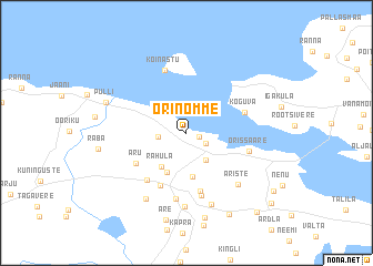 map of Orinõmme