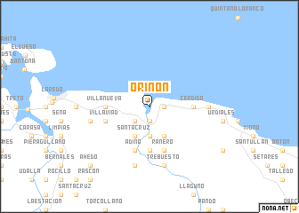 map of Oriñón