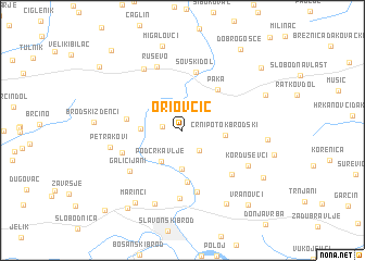 map of Oriovčić