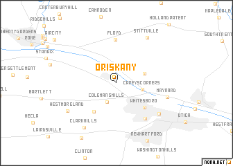 map of Oriskany