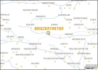 map of Őriszentpéter