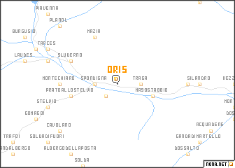 map of Oris