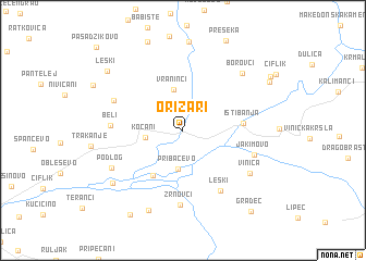 map of Orizari