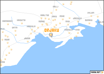 map of Orjaku