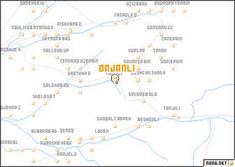 map of Orjanlī