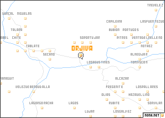 map of Órjiva