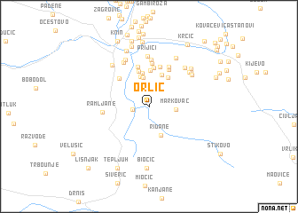 map of Orlić