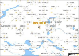 map of Orlinek