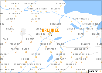 map of Orliniec