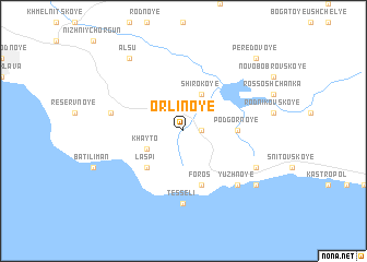 map of Orlinoye