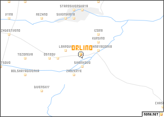 map of Orlino