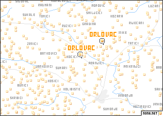 map of Orlovac