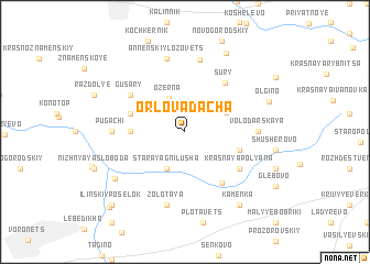 map of Orlova Dacha