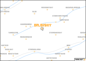 map of Orlovskiy