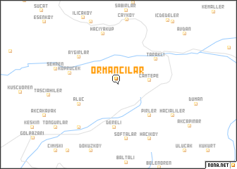 map of Ormancılar