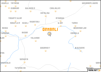 map of Ormanlı