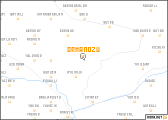 map of Ormanözü