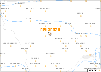 map of Ormanözü
