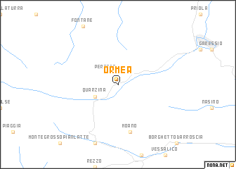 map of Ormea