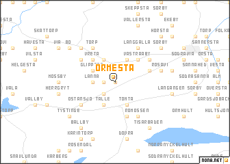 map of Ormesta