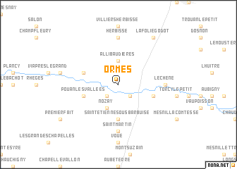 map of Ormes