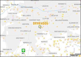 map of Ormewood