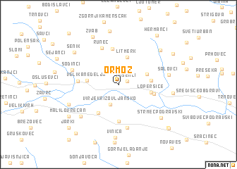 map of Ormož